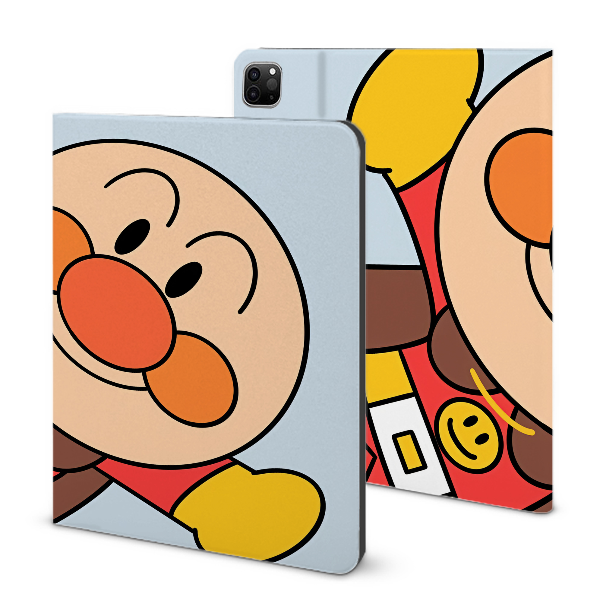 （画像用） アンパンマン Anpanman IPad ケース ブック型 PUレザー TPU 耐衝撃 軽量 薄型 ペン収納なし 全面保護 IPad 各モデル対応